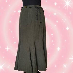 Laura Scott Olive Maxi Skirt